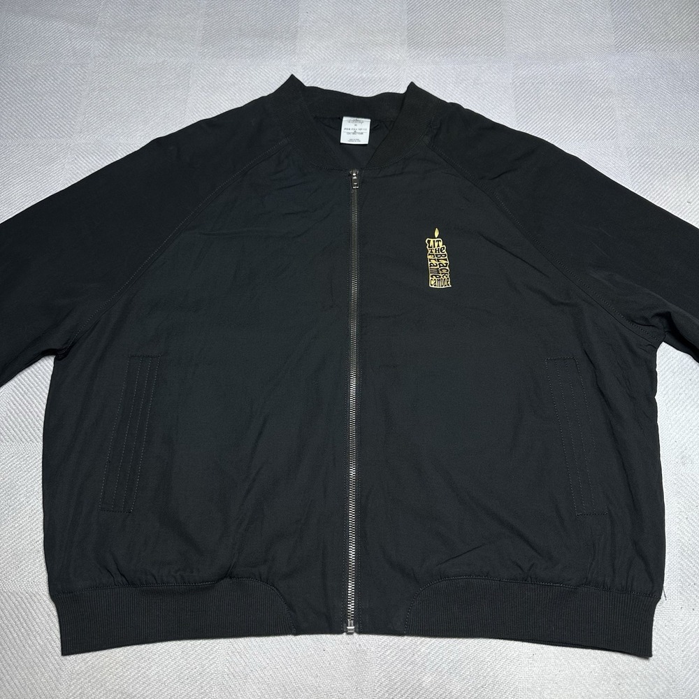 Disney Hocus Pocus Bomber Jacket Womens XL Black Flame Candle Movie Halloween - Picture 4 of 14